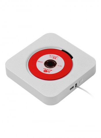 Portable Wall Mounted Audio Boombox With Remote CDP1031 White