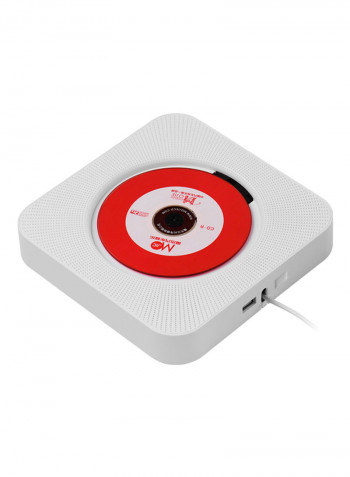Portable Wall Mounted Audio Boombox With Remote CDP1032 White