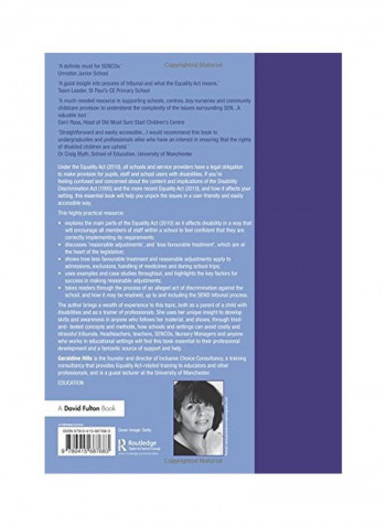 The Equality Act For Educational Professionals: A Simple Guide To Disability Inclusion In Schools Paperback