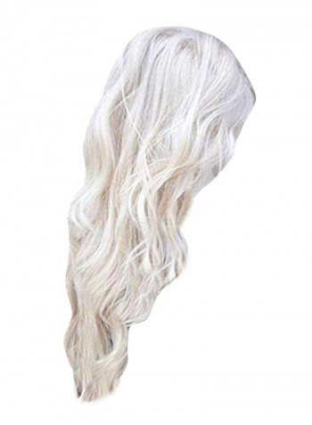 2-Piece Stick Tips Human Hair Extension Set White