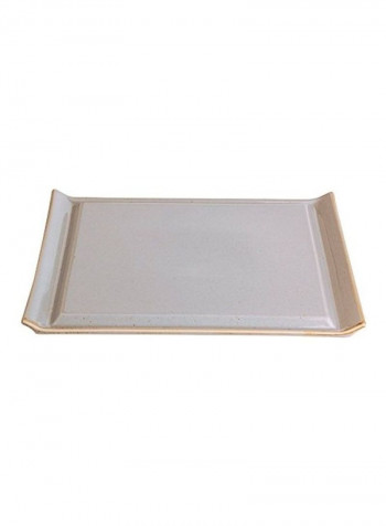 Porcelain Seasons Meat Platter White/Beige