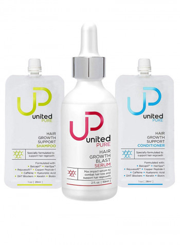 Hair Growth Serum With Mini Shampoo And Conditioner (2+1+1 Free)