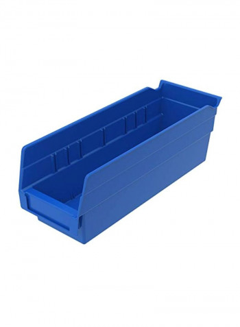 Plastic Shelf Bin Blue 4.1x4.1x4inch