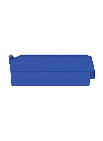 Plastic Shelf Bin Blue 4.1x4.1x4inch
