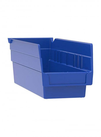 Plastic Shelf Bin Blue 4.1x4.1x4inch