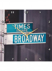 Times Square Broadway Wall Clock Multicolour 13 x 13inch
