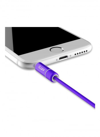 Aux-in Audio Cable 3feet Purple