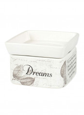 Dream Actions Faith Stronger Stoneware Electric 2 In 1 Jar Candle And Wax Tart Oil Warmer