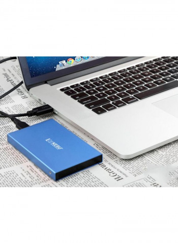 Portable External Hard Drive Blue