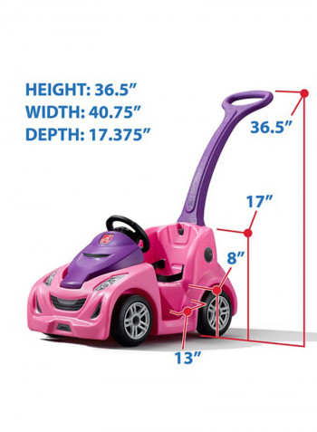 3-In-1 Ride-On Car With Handle