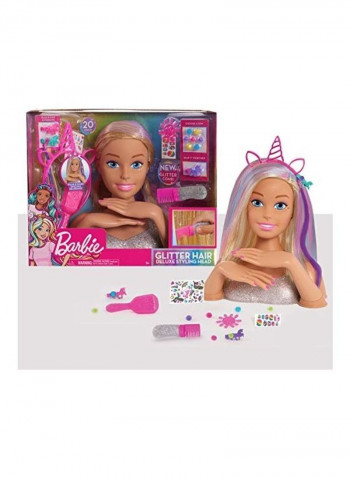 Deluxe 20-Piece Glitter and Go Styling Head 7 x 16inch