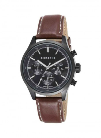 Men's Leather Analog Watch 1907-04