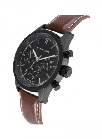 Men's Leather Analog Watch 1907-04