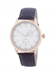 Men's Water Resistant Leather Analog Watch 1877 03