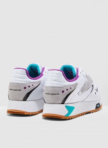 Classic Low Top Sneakers White/Grey/Purple