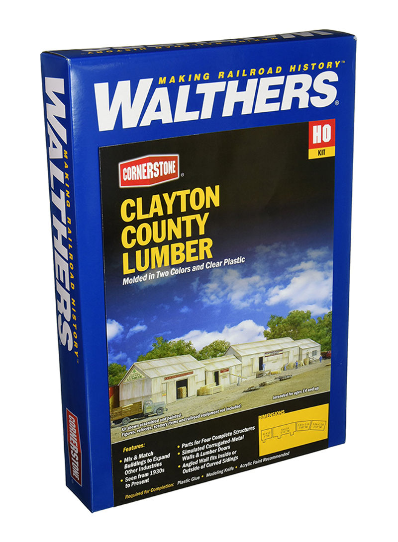 Ho Scale Clayton County Lumber 36.8x25.1x5.4centimeter