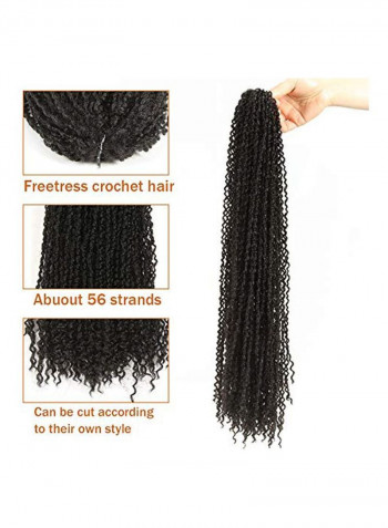 Curly Hair Extension Black 23inch