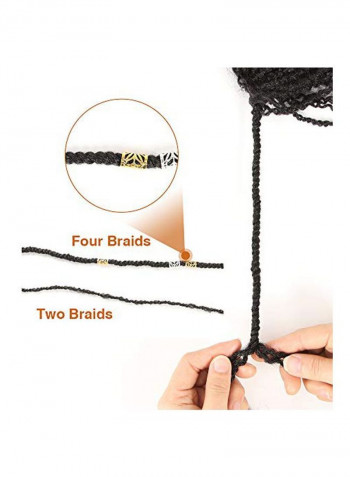 Curly Hair Extension Black 23inch