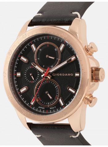 Men's Leather Chronograph Wrist Watch 1942-04