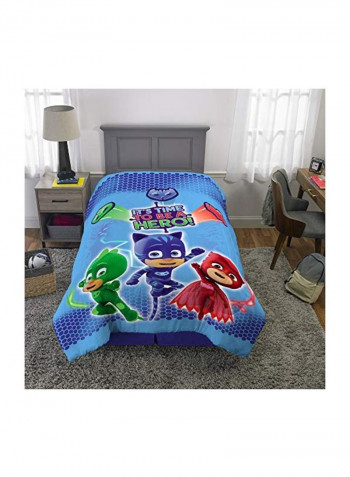 Printed Polyester Comforter Multicolour 72x86inch