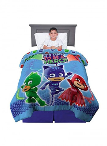 Printed Polyester Comforter Multicolour 72x86inch
