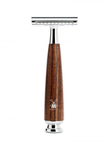 Safety Razor Silver/Brown