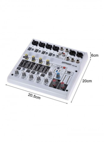 USB Console Audio Mixer With Cable 1552807230573 White