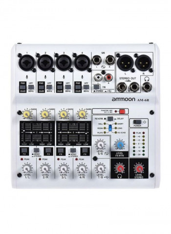 USB Console Audio Mixer With Cable 1552807230573 White
