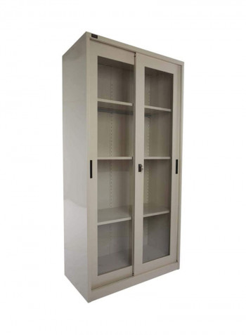 Oem Sliding Door Bookshelf Beige