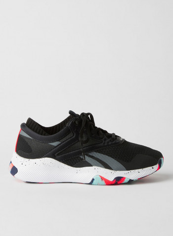 HIIT Training Shoes Black/White/Orange Flare