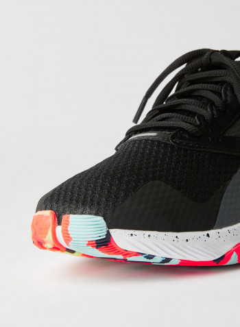 HIIT Training Shoes Black/White/Orange Flare