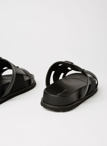 Luxia Vegan Nappa Sandals Black