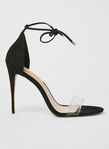 Vaycia Tie-Up Heels Black