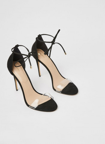 Vaycia Tie-Up Heels Black