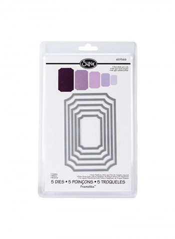 5-Piece Framelits Die Set Purple/Pink