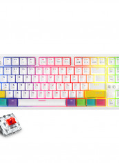 K870T Wired and Bluetooth Dual Mode RGB Color Backlight Mechanical Switches Gaming Keyboard - English multicolour reviews K870T Wired and Bluetooth Dual Mode RGB Color Backlight Mechanical Switches Gaming Keyboard - English multicolour