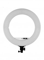 LED Fill-In Ring Light With Carrying Bag 18inch White/Black