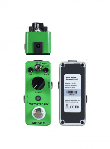 Repeater Digital Delay Guitar Effect Pedal 3 Modes True Bypass