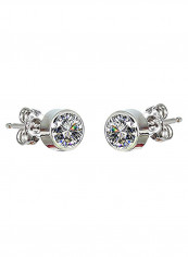 Hypoallergenic Crystal 925 Sterling Silver Earrings