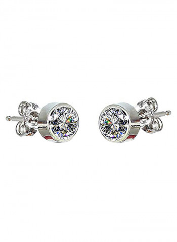 Hypoallergenic Crystal 925 Sterling Silver Earrings