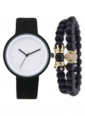 Men's 2-Piece Canvas Analog Watch And Bracelet Set 2007