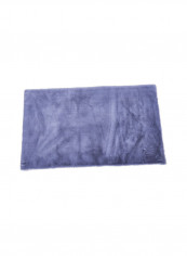 Soft Plush Pattern Living Room Floor Mat Light Purple 50 x 80centimeter