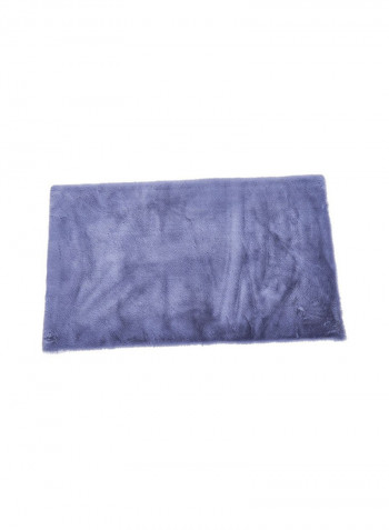 Soft Plush Pattern Living Room Floor Mat Light Purple 50 x 80centimeter