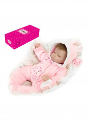 Reborn Baby Doll with Lovely Rabbit Clothes 40.5x14x20cm