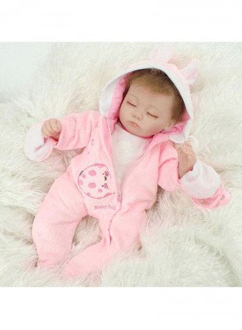 Reborn Baby Doll with Lovely Rabbit Clothes 40.5x14x20cm