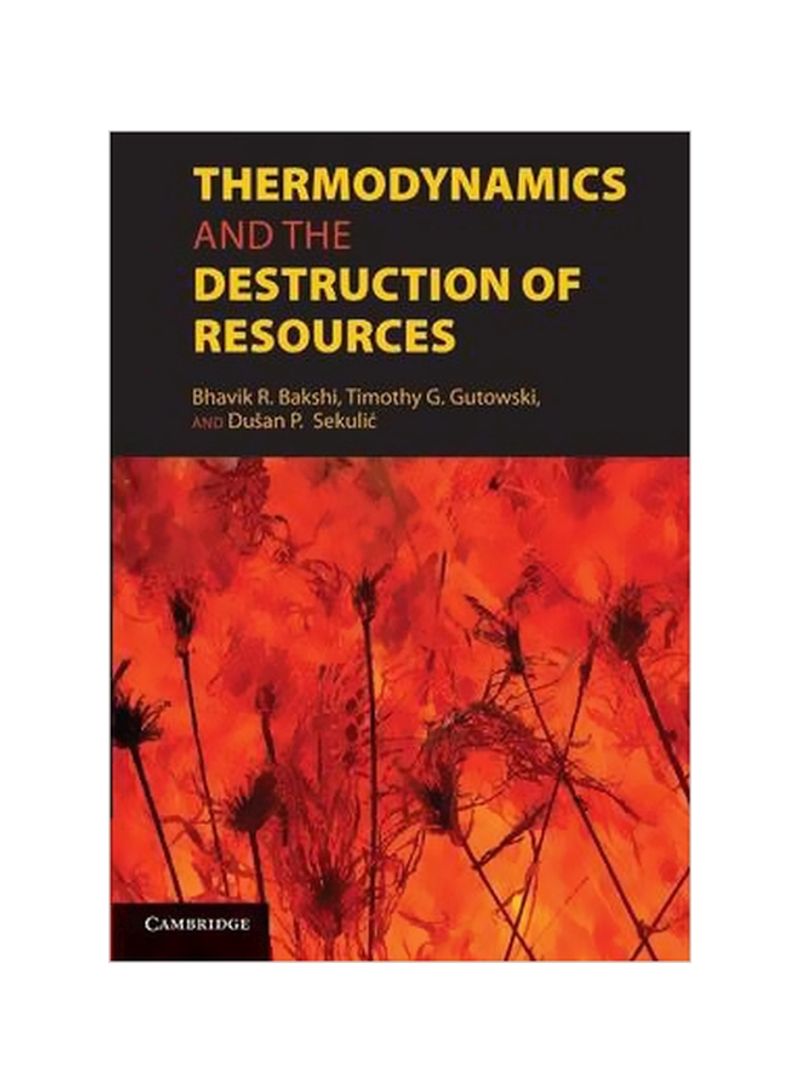Thermodynamics And The Destruction Of Resources Paperback