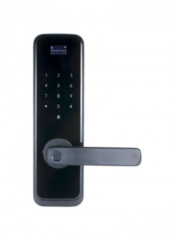 Portable LCD Touched Panel Digital Door Lock Black 24.6x6.9x14.9centimeter