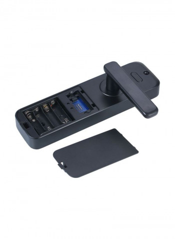 Portable LCD Touched Panel Digital Door Lock Black 24.6x6.9x14.9centimeter