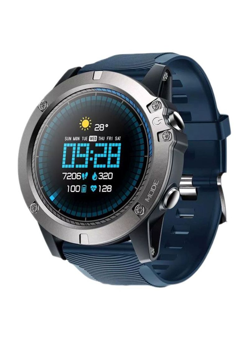 Water Resistant Rubber Smartwatch Blue
