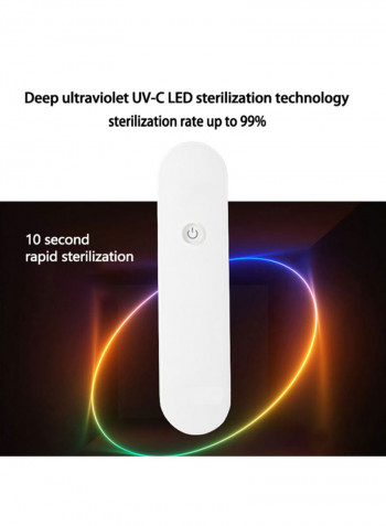 Handheld Disinfection Antimite UV Sterilization Lamp White 16.1 x 8 x 2.9centimeter